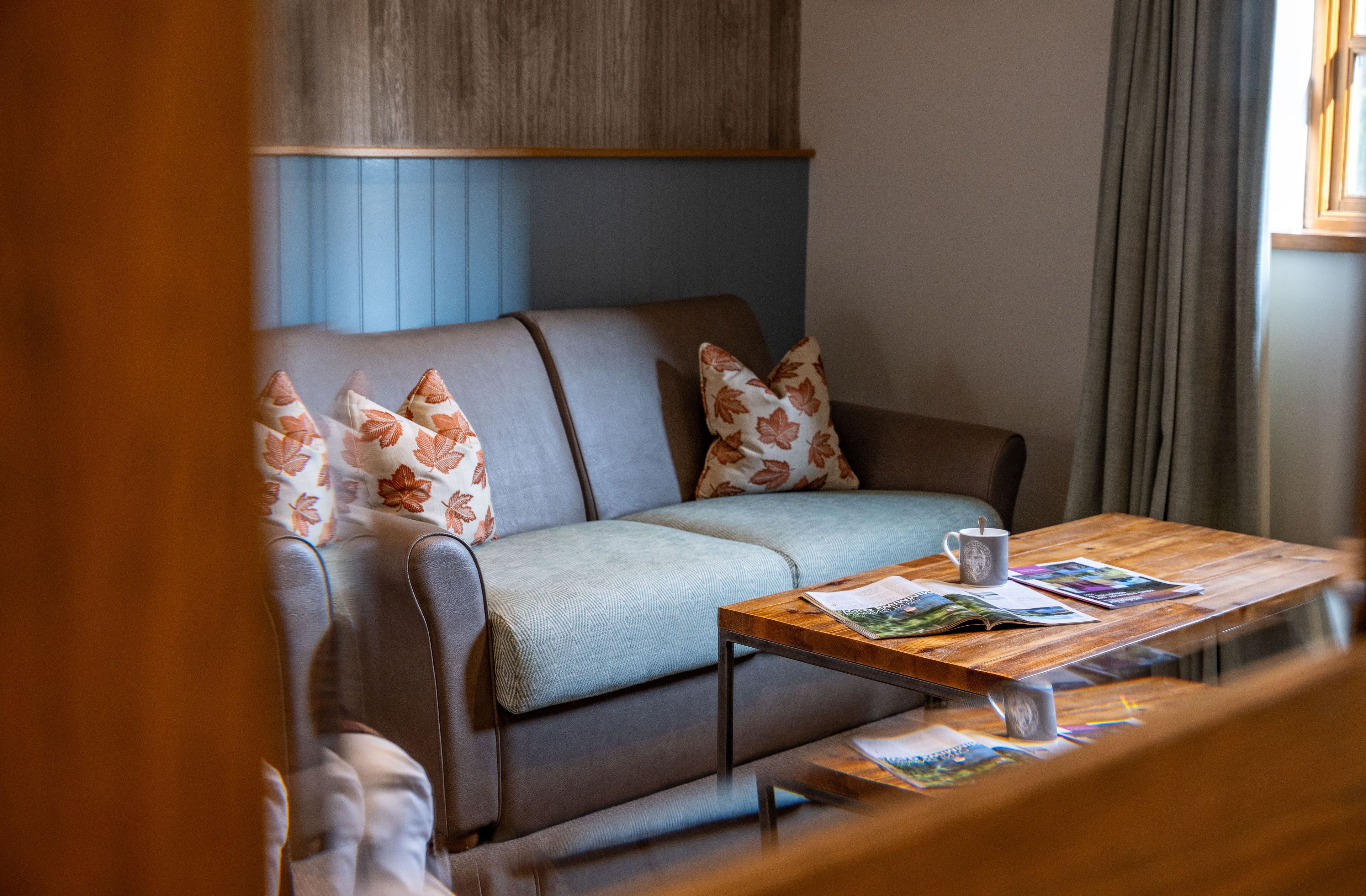 Character room grey sofa